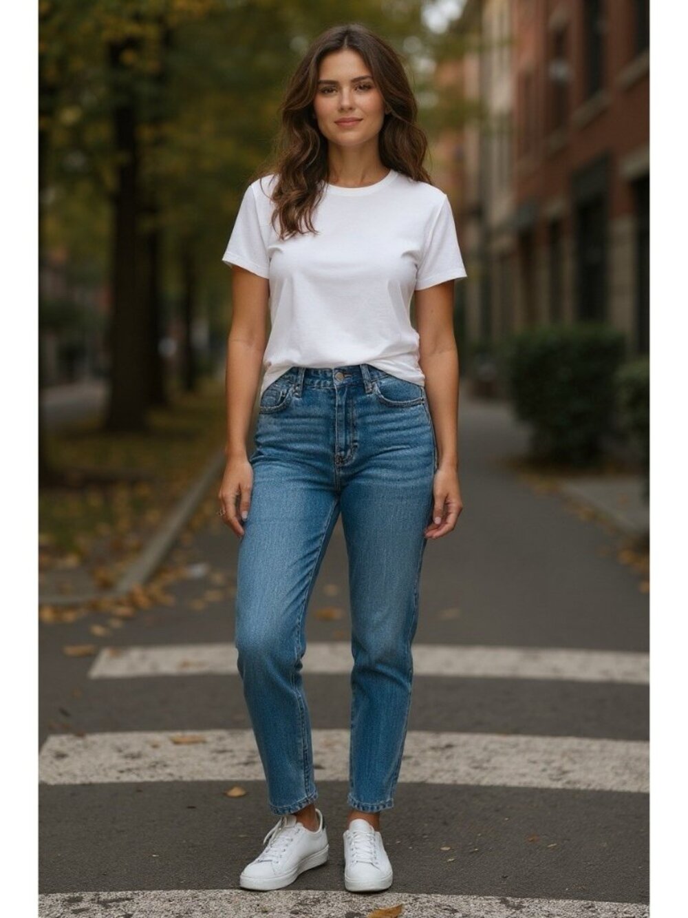 Madewell  Brightside Supima Cotton Ribbed Elbow Sleeve Tee Shirt White Size M